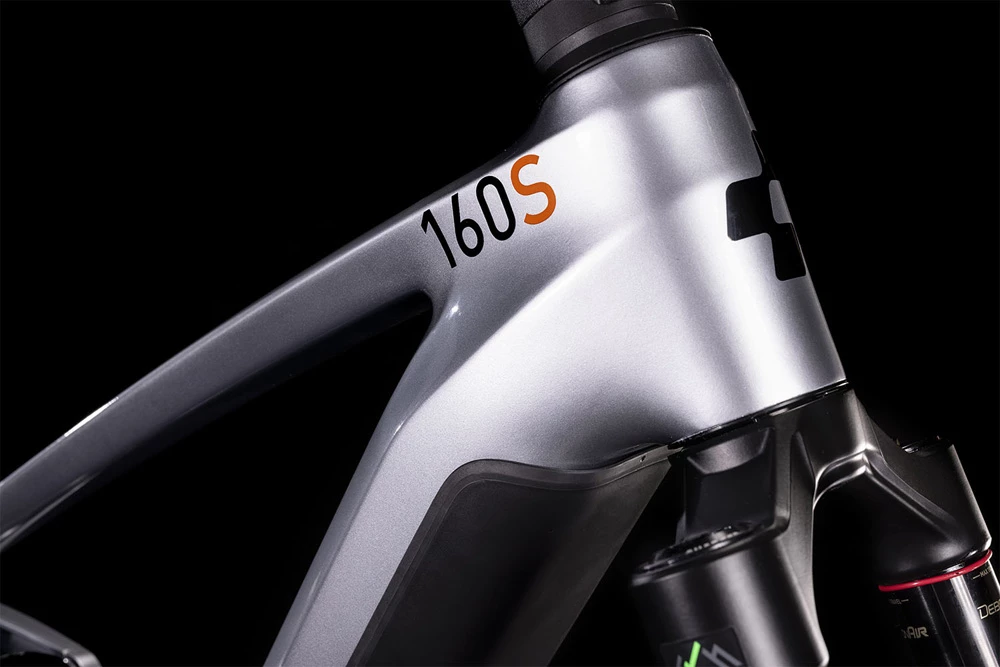 Cube Stereo Hybrid 160 HPC SL 750 27.5 Polarsilver´n´orange 2 Cube Stereo Hybrid 160 HPC SL 750 27.5 Polarsilver´n´orange – Bild 2