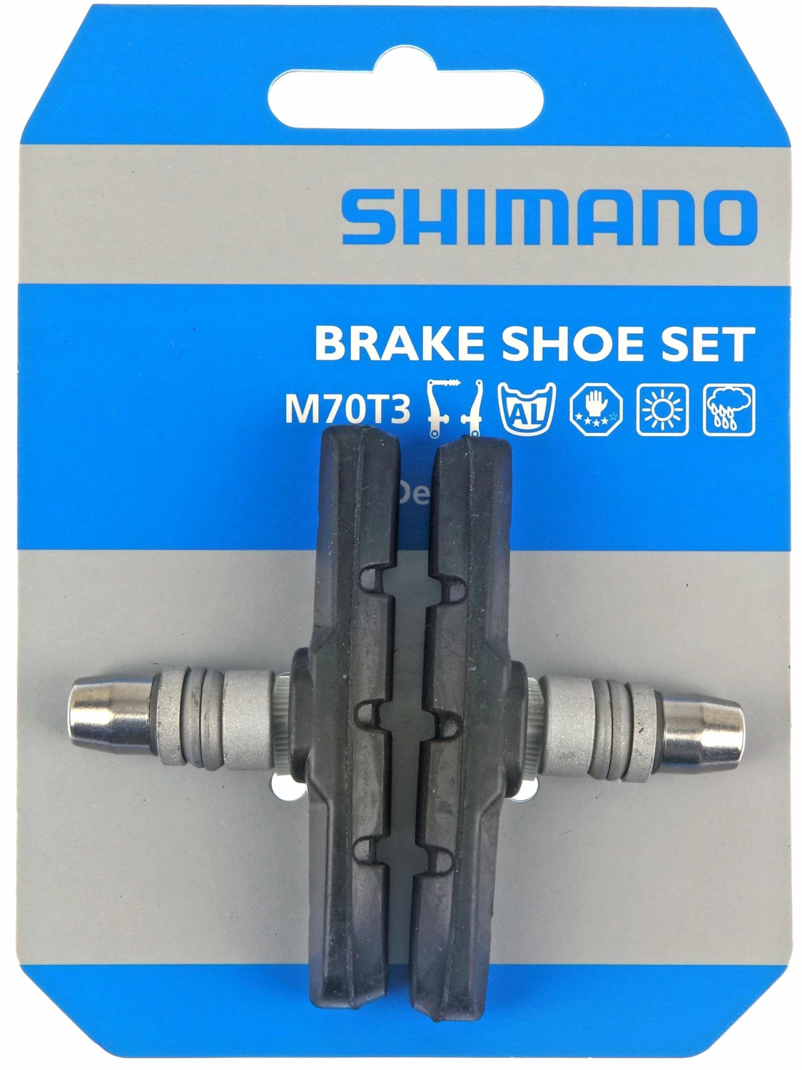 Shimano M70T3 V-Brake Bremsschuhe 2 Shimano M70T3 V-Brake Bremsschuhe – Bild 2