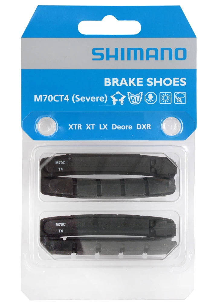 Shimano M70CT4 V-Brake Beläge Für XTR/XT/LX/DEORE (Extremeinsatz) 2 Shimano M70CT4 V-Brake Beläge Für XTR/XT/LX/DEORE (Extremeinsatz) – Bild 2